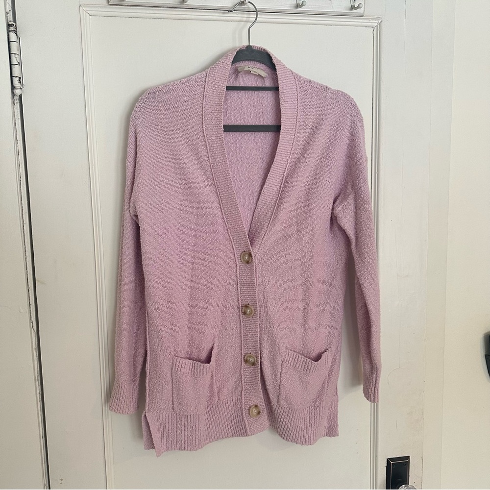 Women's Pink Cardigan Sweater